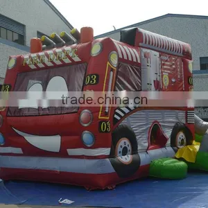 Hot Selling Popular and Cutely Car Combo Inflatable Slide Combo for Kids thumbnail-6