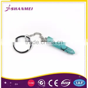 Custom Logo Gemstone Alloy Keychain Ring Factory thumbnail-1
