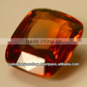 Cushion Cut Natural Citrine Stone in Mandarian Shade, Loose Natural Shining Darkest Golden Citrine Stones, Citrine Quartz Stone thumbnail-1