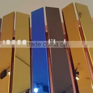 Black Gold Silver Colorful Mirror ACP Sheet Best Building Material Cheap Price thumbnail-2