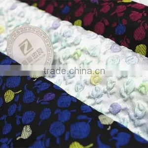 Embossment Jacquard Fabric in Flowers thumbnail-1