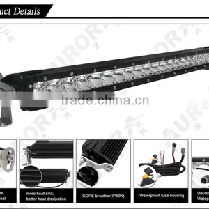 Single Row 10'' Inch LED Light Bar Offroad 4WD Boat UTE Driving ATV thumbnail-4