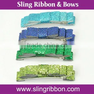 Hot Selling Hair Clip Flower In Leather Ribbon thumbnail-1