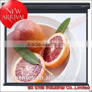 84 Inch Office Matte White Wall Mount Manual Projection Screen With Self-locking for Office Furniture thumbnail-6