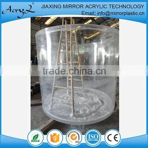 Clear Plastic Round Acrylic Fish Tank Aquarium Acrylic Cylinder thumbnail-5