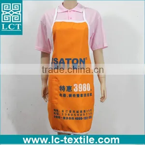 Advertising Simple Orange Apron With One Pocket thumbnail-1