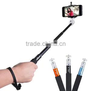 2016 Wholesale Factory Extendable Anodized Aluminum Compact Handheld Monopod Mini Selfie Stick for Phone or Camera thumbnail-3