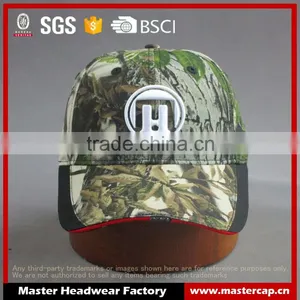 Hi Quality 3D Embroidery 6-panel Cotton Twill LED Camo Baseball Cap thumbnail-1