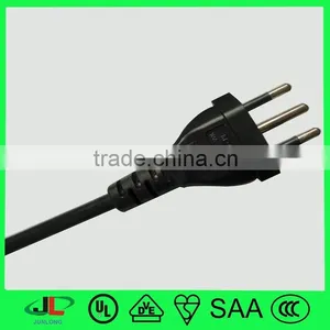 Whole Sale UC 3 Pin Electric Plug Brazil Power Cord Plug thumbnail-4