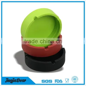 High Quality Round Silicone Ashtray , Personalized Silicone Pocket Ashtray thumbnail-6