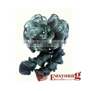 Hair Bun Cover, Change Synthetic Hairpieces Accessories for Bride thumbnail-1