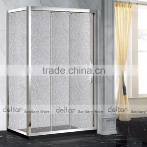 China Suppliers 3 Panel Sliding Shower Door Shower Enclosure Cubicle Tiny Houses Portable Cabins for Sale thumbnail-2