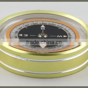 Portable Outdoor Gold Compass With Keychain,Made in China Gold Supplier thumbnail-1