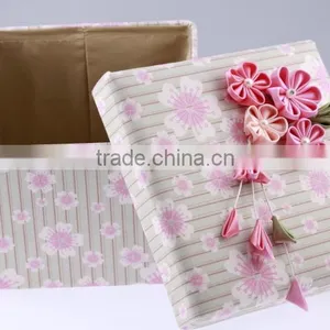 Custom Printing And Design Fashion Foldable Fabric Storage Boxes thumbnail-1