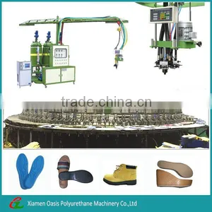 New Design Shoe Soles Making Low Pressure PU Foam Pouring Machine thumbnail-1