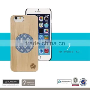 Wholesale White Wooden Phone Case Maple Wood for IPhone 6 Bumper, Ultra Slim Phone Protector for IPhone 6 Plus thumbnail-1