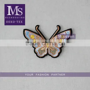 Hot Design Colorful Small Butterfly Valve Appliques Knitting Patch Accessories Embroidery thumbnail-1