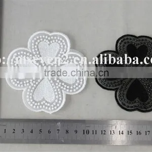 2016 Newest Design Black and White Embroidery Neck Lace Neck Patch Flower Pot Stands Designs thumbnail-6