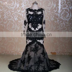 RSW1309 Yiaibridal Lace Sexy See-Through Mermaid Wedding Night Dresses thumbnail-1