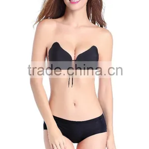 Beautiful Looks Magic Invisible Inserts Padded Adhesive Sexy Silicone Bra for Breast Enhance thumbnail-3