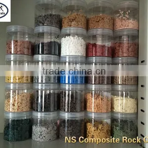 High-Molecular Polymer Decorative Colorful Composite Rock Slices / Rock Flake for Granite Coating and Industrial Materials thumbnail-3