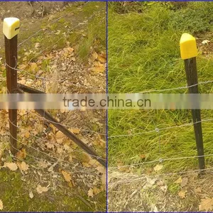 Hot Dip Galvanized and Paint Dark Green Steel Y Fence Post for Middle East and Israel Market thumbnail-6