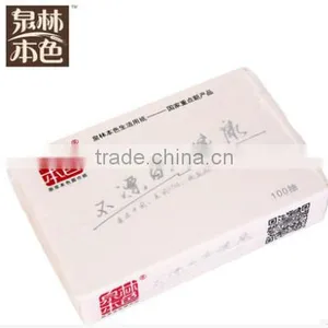 2ply 100% Virgin Wheat Straw Pulp Soft Pack Facial Tissue Paper thumbnail-3