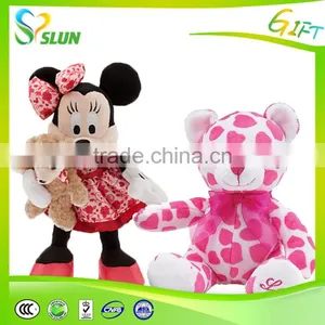 Valentine's Day Teddy Bear Plush Toy With Red Heart thumbnail-1
