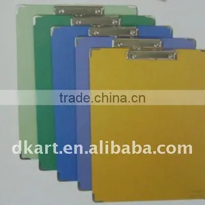 DK11749 Clip Board,MDF Size: 29x40cm, With Black or Colorful Anti Water PVC Cover thumbnail-1
