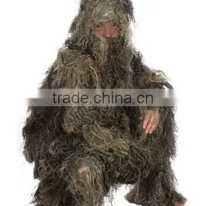 New Ghillie Suit M/L or XL/XXL Camo Woodland Camouflage Forest Hunting 4-Piece + Bag thumbnail-2