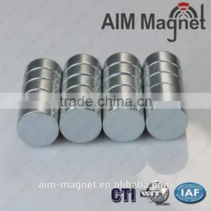 N52 D12.7 x 3mm Rare Earth Neodymium Magnet thumbnail-1