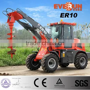 EVERUN Farm Machinery 1ton 4WD Small Wheel Loader thumbnail-2