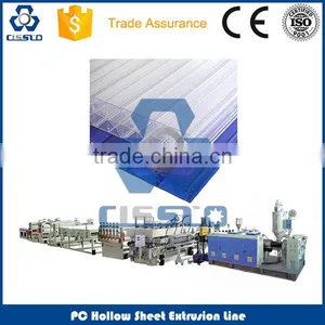 CE STANDARD HIGH CAPACITY GOOD PERFORMANCE POLYCARBONATE HOLLOW PROFILE MAKING MACHINE thumbnail-4
