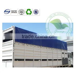 Heavy Duty 16' x 25' PVC Coated Tarp Cover For Stake Body thumbnail-1
