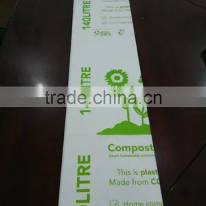 100% Biodegradable Compostable 140L Garbage Bag or Bin Liner thumbnail-1