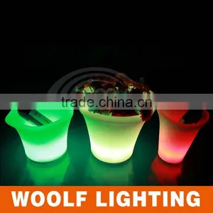 Plastic Outdoor Garden Decor Rechargeable LED Ice Bucket thumbnail-4