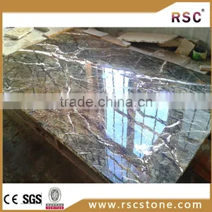 Rainforest Brown Marble Installation of the Marble Kitchen Countertop thumbnail-1