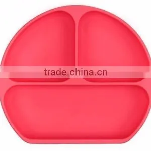 Silicone Grip Dish,Silicone Kids Strong Suction Base ,Feeding Plate thumbnail-5