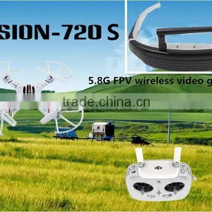 HD 5.8GHz Wireless Eyewear Video Glasses For FPV Racing Drone Glasses Support 68inch Full Color LCOS Screen thumbnail-1