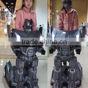 Children Ride On Baby Car, Stand Up Ride On Electric Mobility Robot Baby Car, Gifts For Kids Transformer Robot Electric Car thumbnail-6
