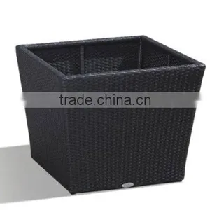 High Quality Garden Home Furniture Rattan Flower Pot Outdoor Planter thumbnail-5