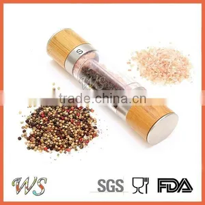 WS-SH11z 2 in 1 Premium Salt and Pepper Grinder, Pepper Shakers With Wooden Caping thumbnail-1