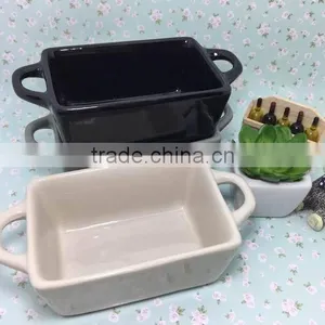 2015 Stocked Cheap Daily Use Colored Square Porcelain Bakeware Plate thumbnail-6