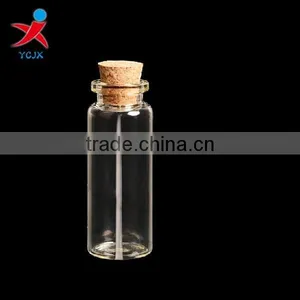Bottle With Wooden Cork/ Transparent Bottle thumbnail-1