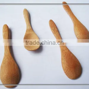 Cafes Coffee Mixing or Desert Scoop ,mini Bamboo Spoon Tea Spoons thumbnail-2