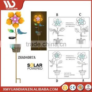 Color Changing Led Handpainted Polyresin Led Light Flower Pot Wholesale Solar Lights thumbnail-1