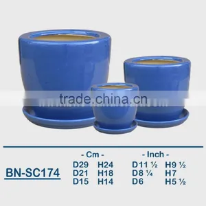 Vietnamese Ceramic Glazed Indoor Pot/ Indoor Planter BN-SC173 thumbnail-3
