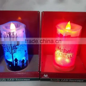 2015 High Quality Acrylic Colorized Led Candle Holders thumbnail-2