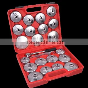 DN-A1013 23pcs Cap Type Oil Filter Wrench Set Aluminum Oil Filter Tool thumbnail-1