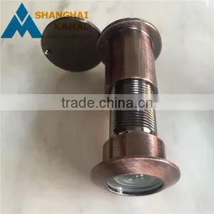 180 WIDE ANGLE D PEEPHOLE SPYHOLE CHROME BRASS 35-55MM DOORS thumbnail-1